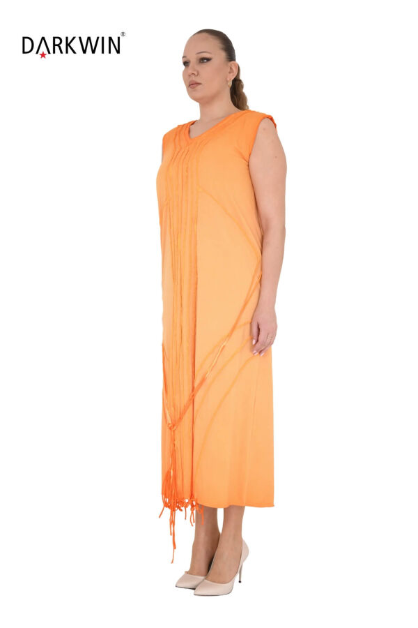 N-6141 NEONLXB ELBİSE ORANGE - 2