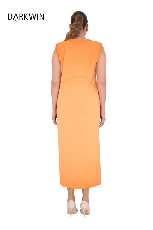 N-6141 NEONLXB ELBİSE ORANGE - 3