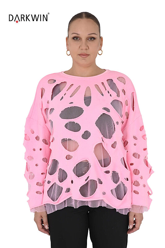 N-7004 NEONXLAB SWEATSHIRT PEMBE - NEON XLAB