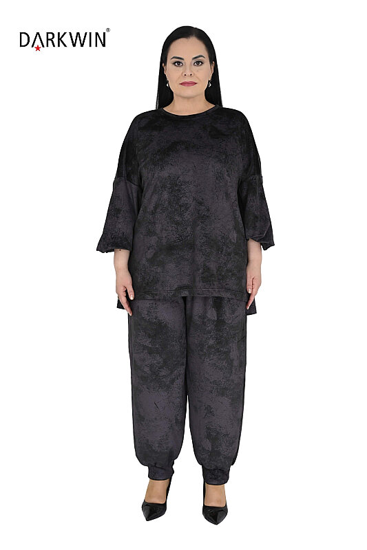 N-7006 NEONXLAB BLUZ-PANTOLON BLACK - NEON XLAB