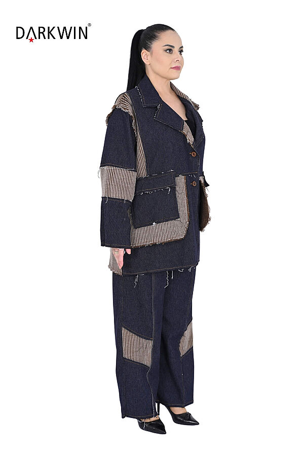 N-7011 NEONXLAB CEKET-PANTOLON LACIVERT - 2