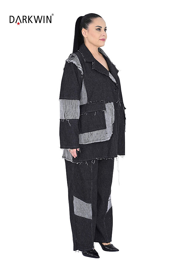 N-7011 NEONXLAB CEKET-PANTOLON SIYAH - 2