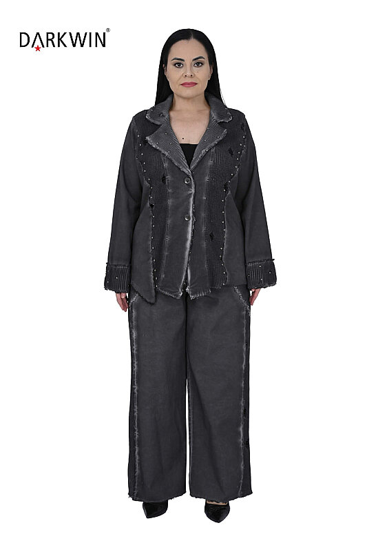 N-7501 NEONXLAB CEKET-PANTOLON ANTRASIT - NEON XLAB