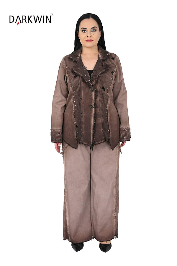 N-7501 NEONXLAB CEKET-PANTOLON KAHVE - 1