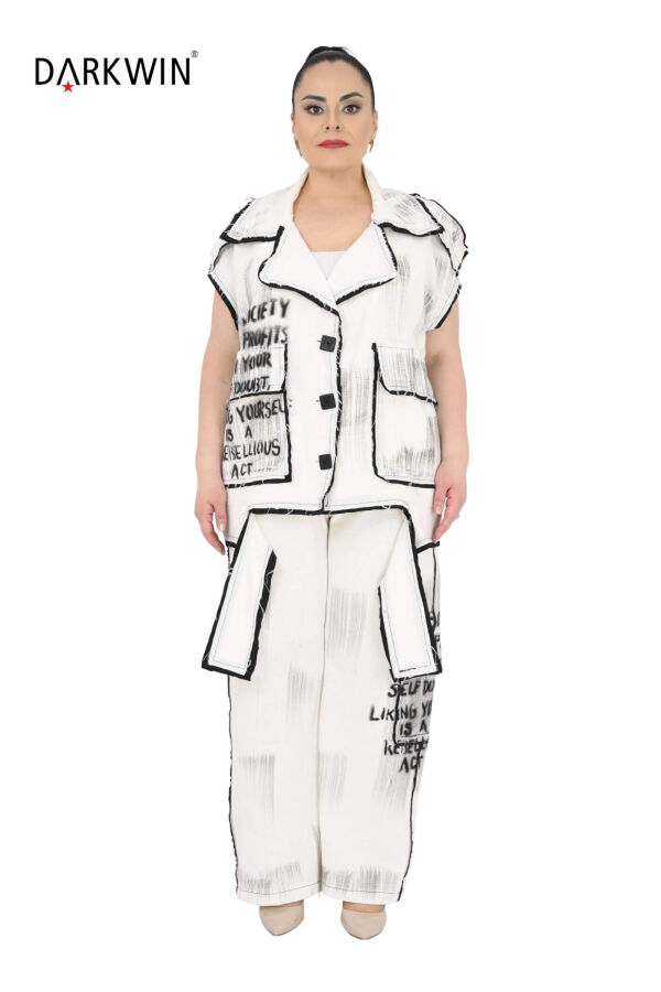 NB-6111 NEONLXB YELEK-PANTOLON EKRU - 1