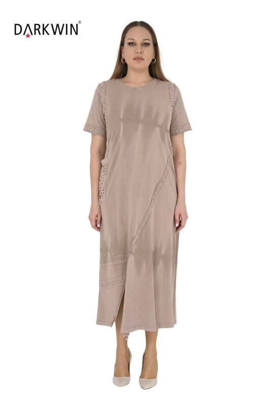 NB-6118 NEONLXB ELBİSE BEJ - NEON LXB