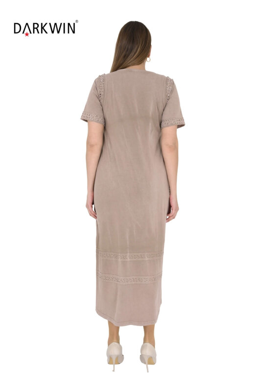 NB-6118 NEONLXB ELBİSE BEJ - 3