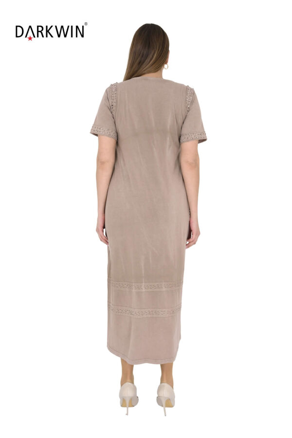 NB-6118 NEONLXB ELBİSE BEJ - 3