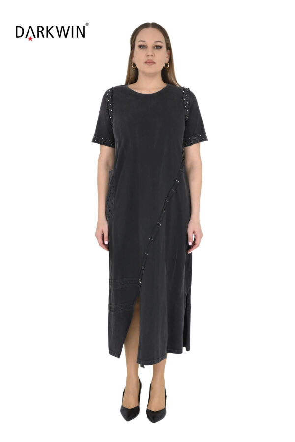 NB-6118 NEONLXB ELBİSE SIYAH - 1