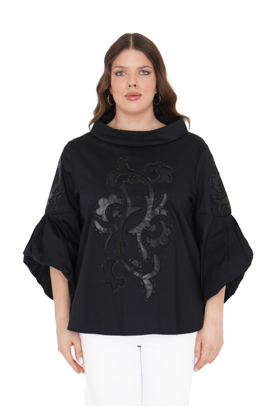 P5186 DARKWIN BLUZ SIYAH - DARKWIN