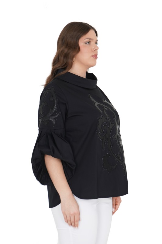 P5186 DARKWIN BLUZ SIYAH - DARKWIN (1)