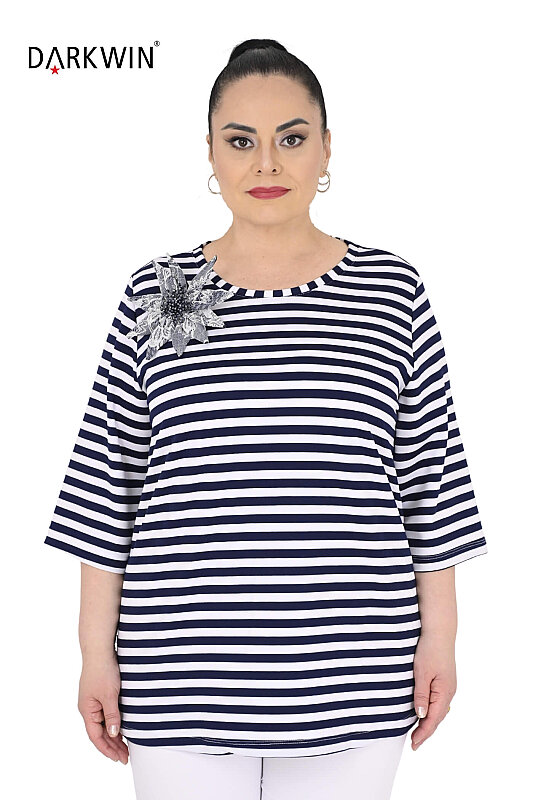 P8387 DARKWIN BLUZ LACI-BEYAZ - DARKWIN (1)
