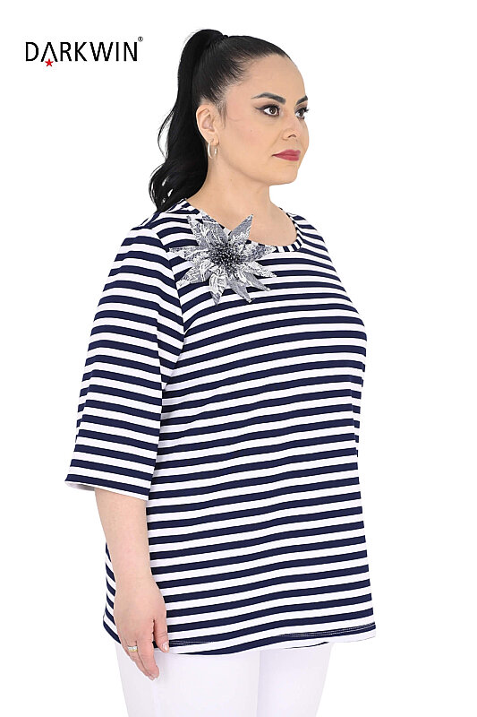 P8387 DARKWIN BLUZ LACI-BEYAZ - DARKWIN (1)