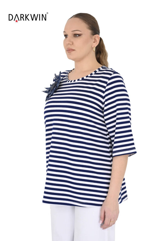 P8387 DARKWIN BLUZ LACI-BEYAZ - DARKWIN (1)