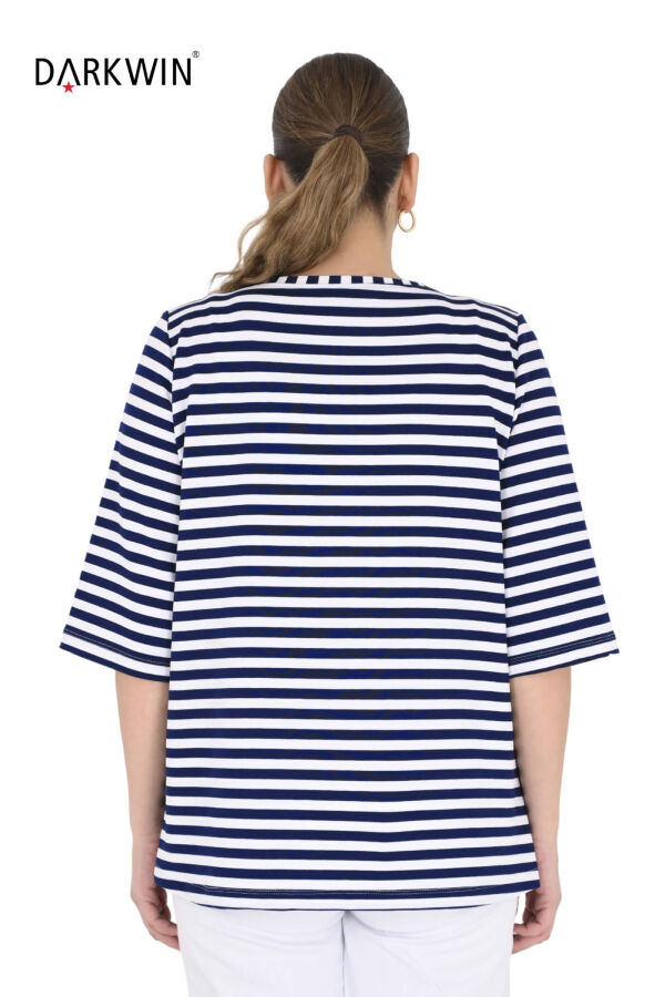 P8387 DARKWIN BLUZ LACI-BEYAZ - 3