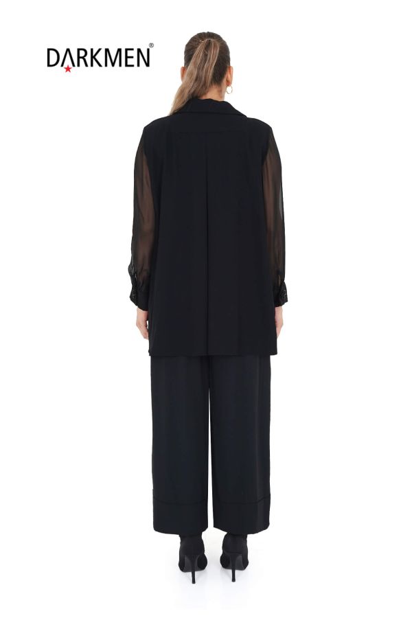 P8582 DARKWIN BLUZ-PANTOLON SIYAH - 4