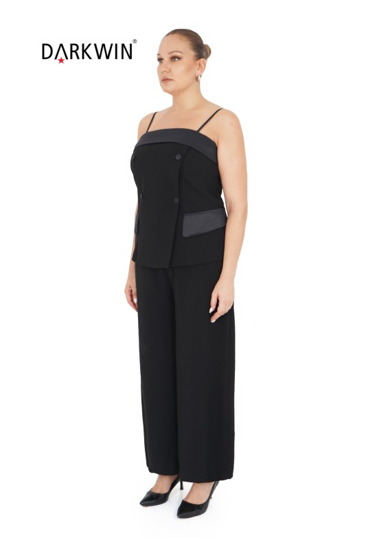 DARKWIN - P8610 DARKWIN BLUZ-PANTOLON SIYAH (1)