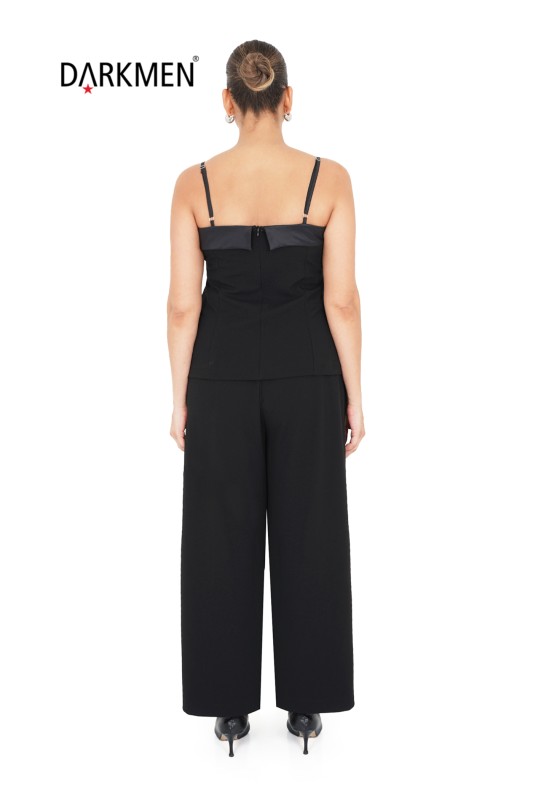 P8610 DARKWIN BLUZ-PANTOLON SIYAH - Thumbnail