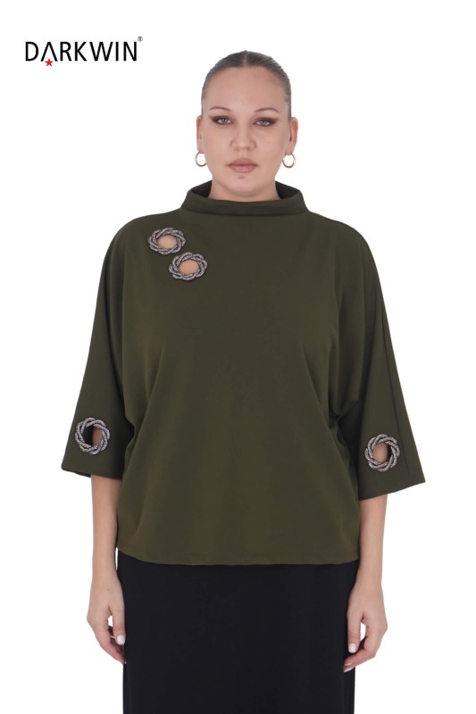 Darkwin - P8706 DARKWIN BLUZ HAKI