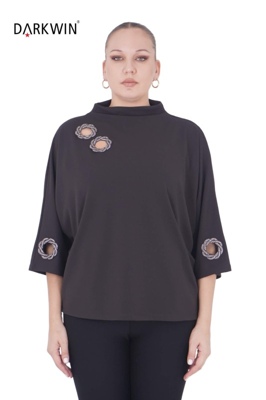 P8706 DARKWIN BLUZ KAHVE - Darkwin (1)