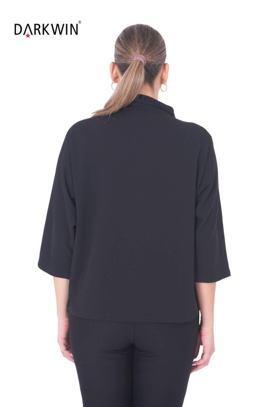 P8706 DARKWIN BLUZ SIYAH - Thumbnail