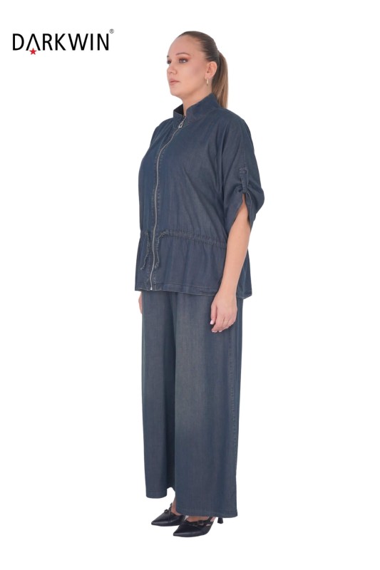 P8961 DARKWIN BLUZ-PANTOLON JEAN - Thumbnail