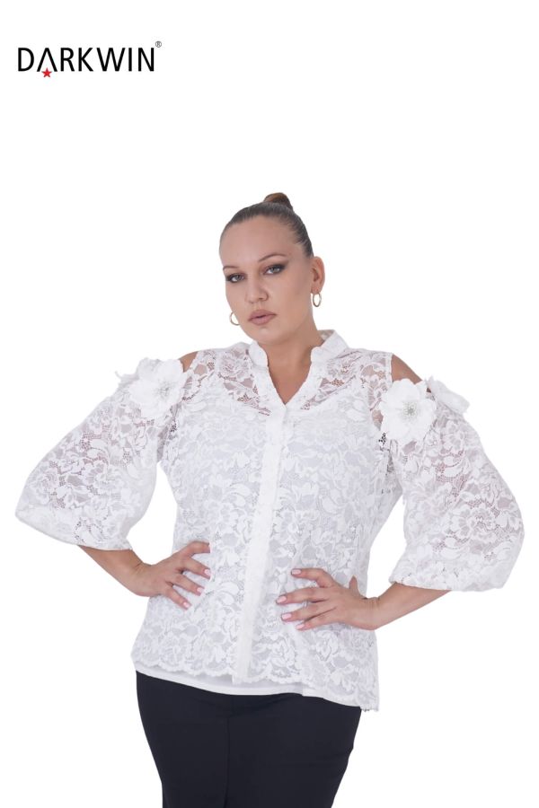 P8997 DARKWIN GÖMLEK BEYAZ - 4