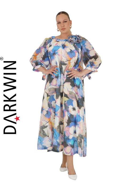 P9145 DARKWIN ELBİSE DESENLI - Thumbnail