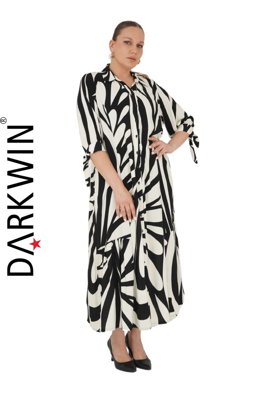 P9159 DARKWIN ELBİSE DESENLI - Thumbnail
