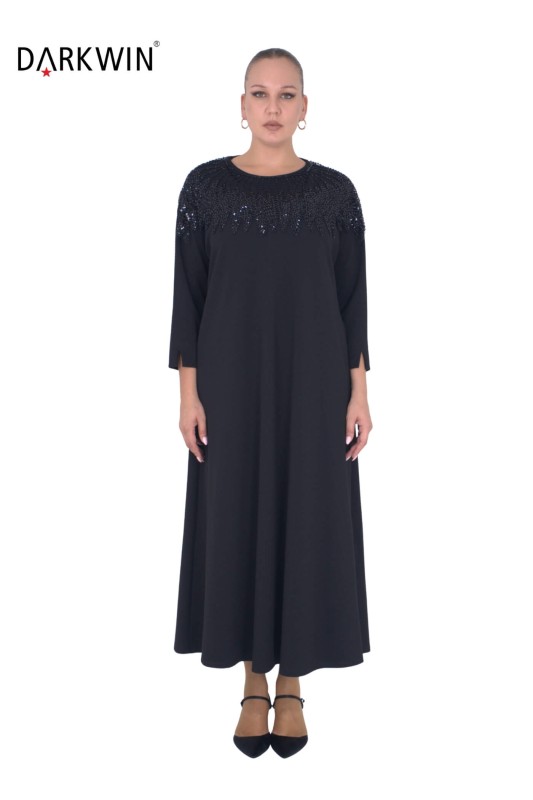 P9182 DARKWIN ELBİSE SIYAH - DARKWIN