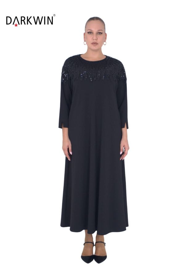 P9182 DARKWIN ELBİSE SIYAH - 1