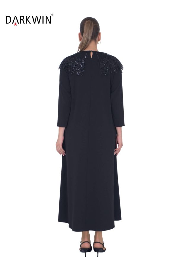 P9182 DARKWIN ELBİSE SIYAH - 3