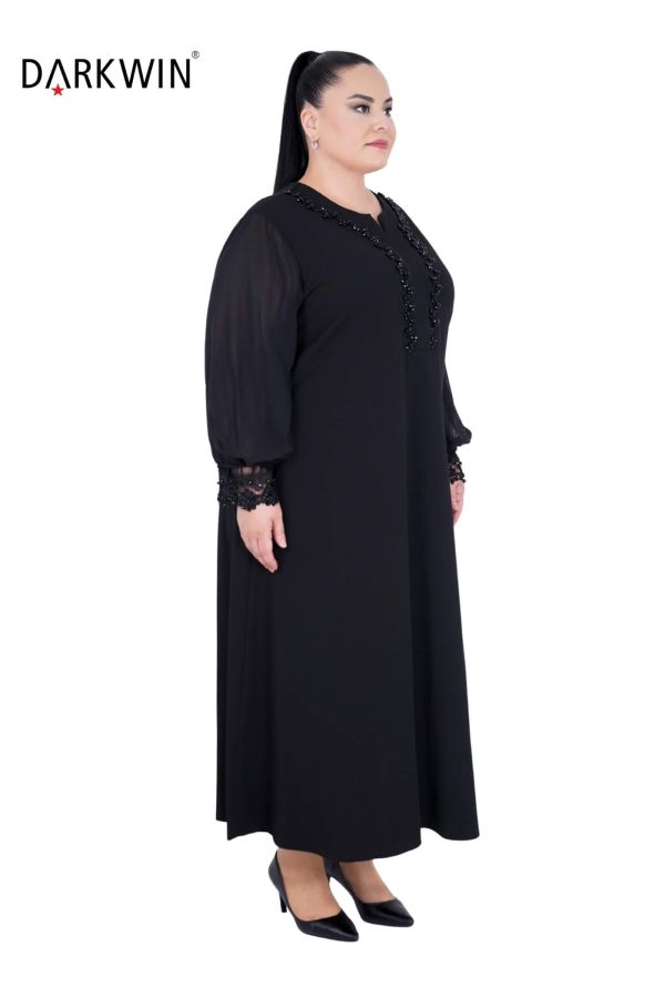 P9185 DARKWIN ELBİSE SIYAH - 2