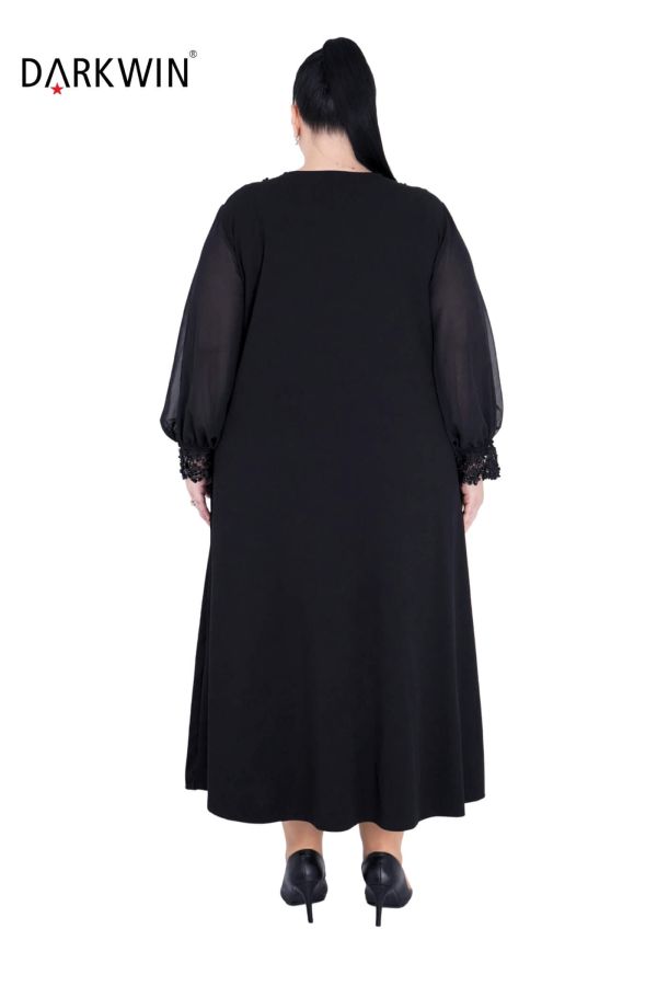 P9185 DARKWIN ELBİSE SIYAH - 3