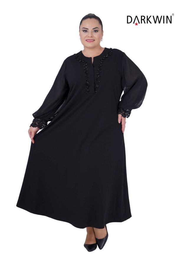 P9185 DARKWIN ELBİSE SIYAH - 4