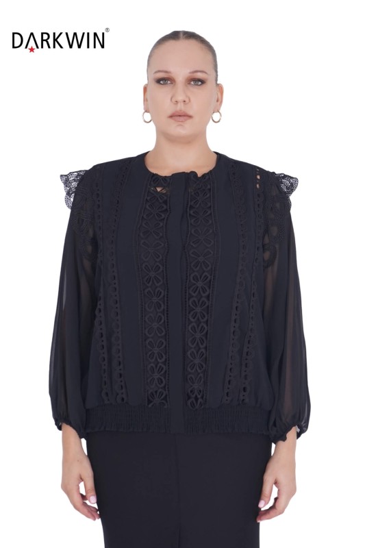 DARKWIN - P9188 DARKWIN BLUZ 2 Lİ SIYAH DARKWIN - P9188 DARKWIN BLUZ 2 Lİ SIYAH