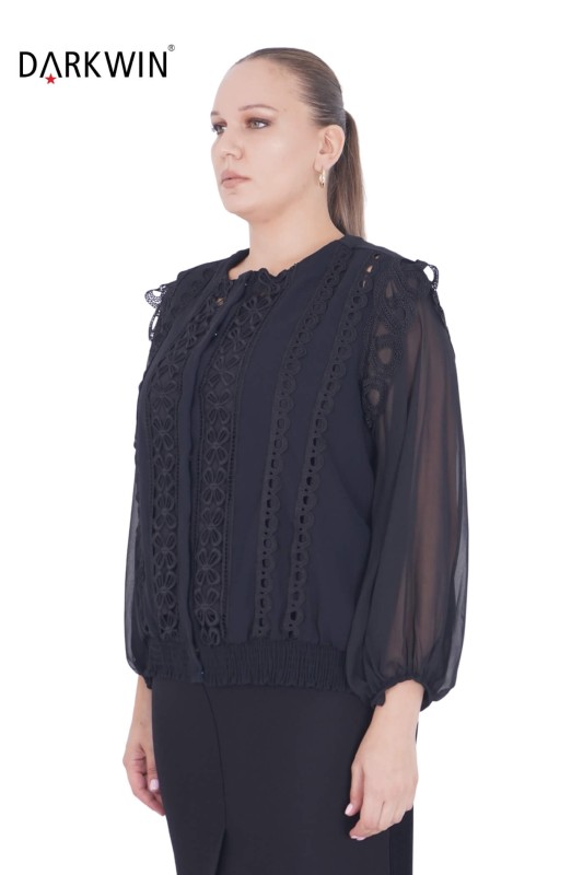 DARKWIN - P9188 DARKWIN BLUZ 2 Lİ SIYAH (1) DARKWIN - P9188 DARKWIN BLUZ 2 Lİ SIYAH (1)