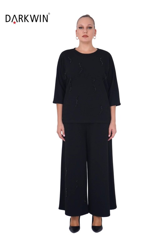 DARKWIN - P9213 DARKWIN BLUZ-ETEK SIYAH