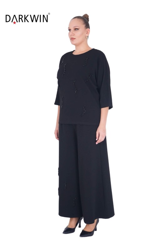 DARKWIN - P9213 DARKWIN BLUZ-ETEK SIYAH (1)