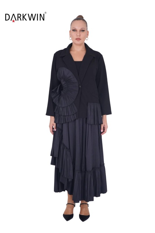 DARKWIN - P9218 DARKWIN CEKET-ETEK SIYAH