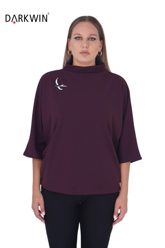 DARKWIN - P9219 DARKWIN BLUZ BORDO DARKWIN - P9219 DARKWIN BLUZ BORDO