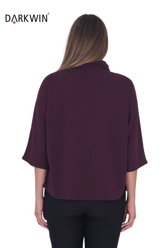 P9219 DARKWIN BLUZ BORDO - Thumbnail