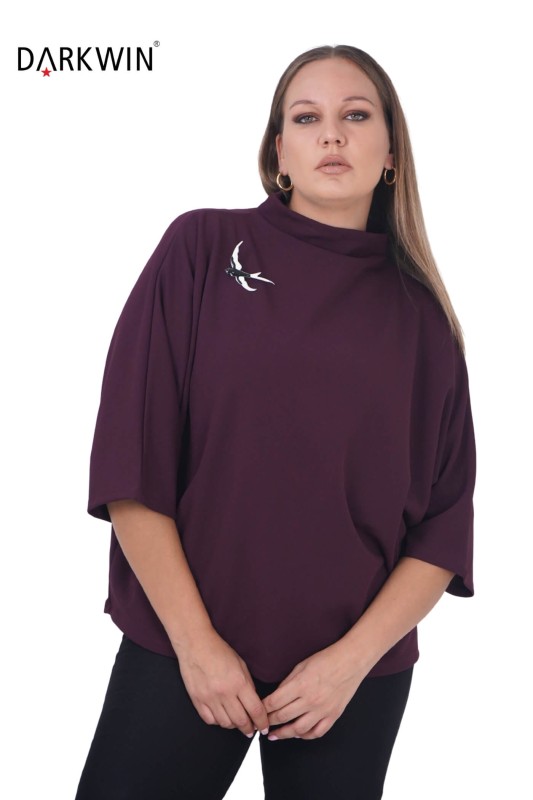 P9219 DARKWIN BLUZ BORDO - Thumbnail