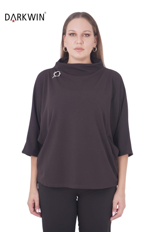 DARKWIN - P9219 DARKWIN BLUZ KAHVE (1) DARKWIN - P9219 DARKWIN BLUZ KAHVE (1)