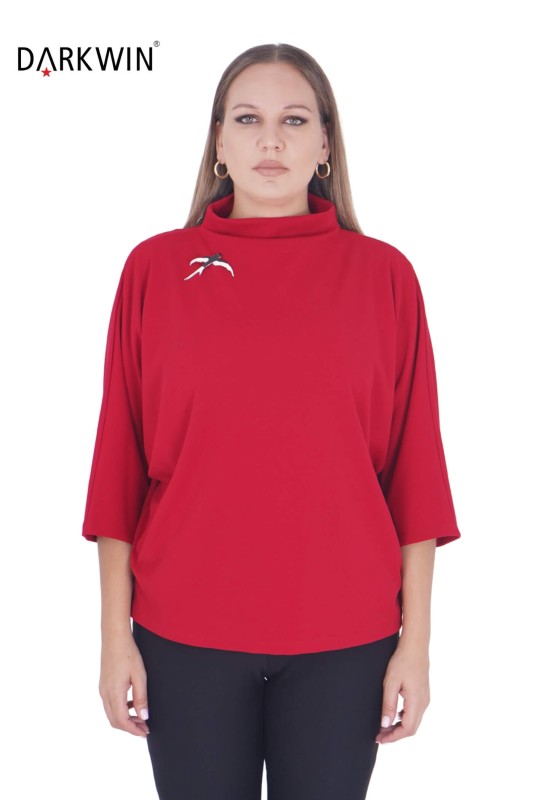 P9219 DARKWIN BLUZ KIRMIZI - Thumbnail
