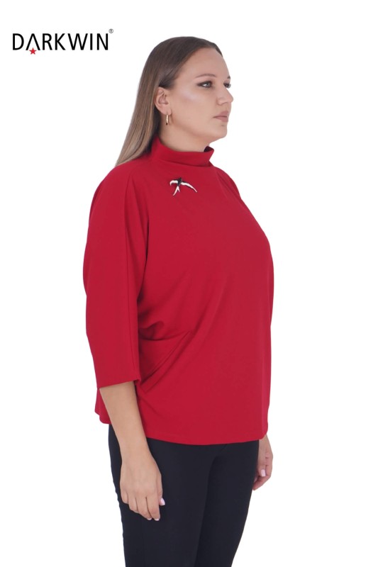 P9219 DARKWIN BLUZ KIRMIZI - Thumbnail