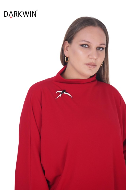 P9219 DARKWIN BLUZ KIRMIZI - Thumbnail