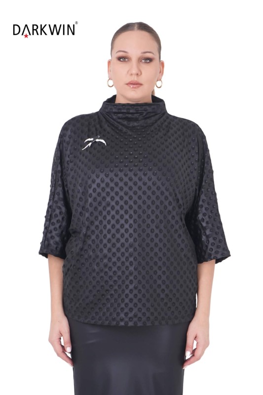 P9219 DARKWIN BLUZ SIYAH - DARKWIN (1)