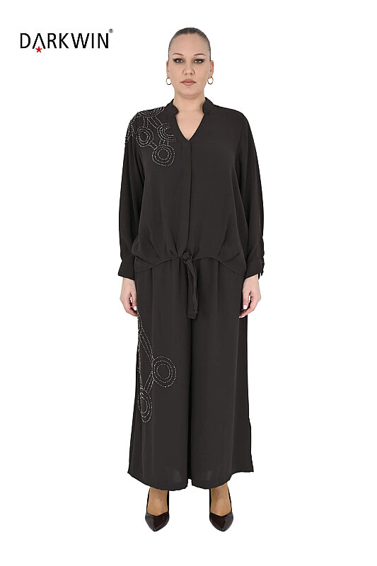 P9233 DARKWIN BLUZ-PANTOLON KAHVE - DARKWIN (1)