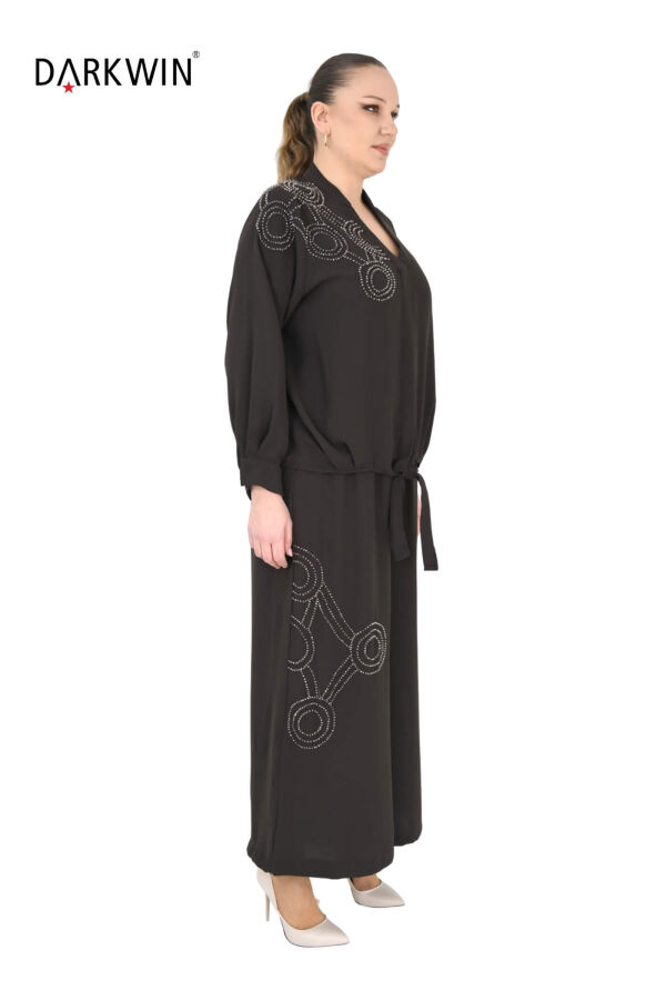 P9233 DARKWIN BLUZ-PANTOLON KAHVE - 3